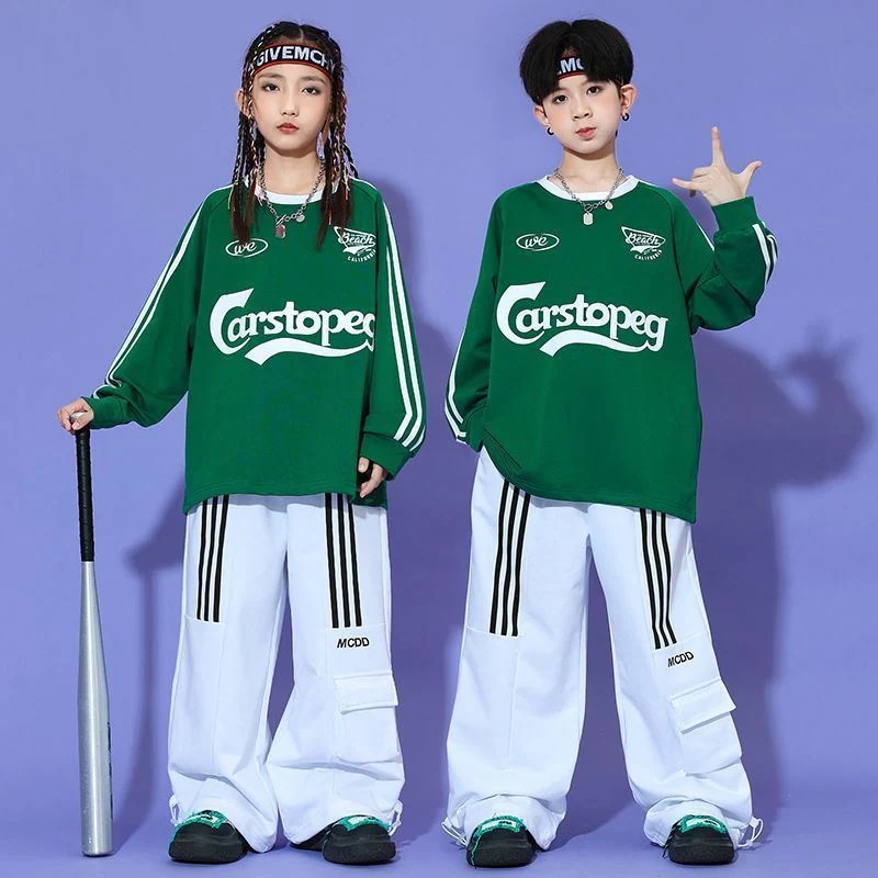 小学生運動会開会式応援団出演服ヒップホップ女の子街舞潮服男の子hiphop服