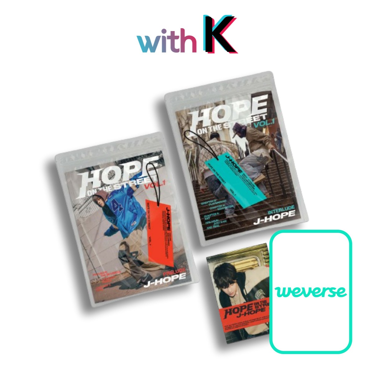 [Weverse 特典] (3 SET) J-Hope (BTS) - HOPE ON THE STREET VOL.1