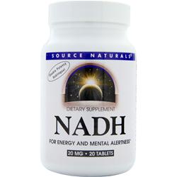 SOURCE NATURALS社　NADH (20mg) 20錠
