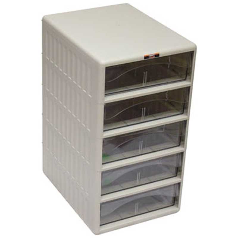 トラスコ中山　レターケース 引き出しA4深型5個　TOA4W5