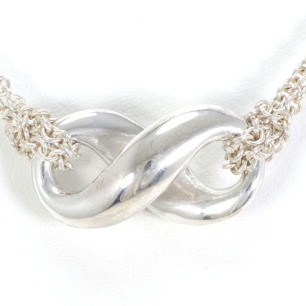 ティファニー インフィニティ シルバー ネックレス 総重量約8.0g 約38cm ジュエリー 中古