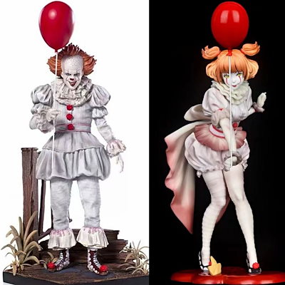 ペニーワイズ　フィギュア Qoo10] 美少女シリーズ映画ペニーワイズ復活のピエ