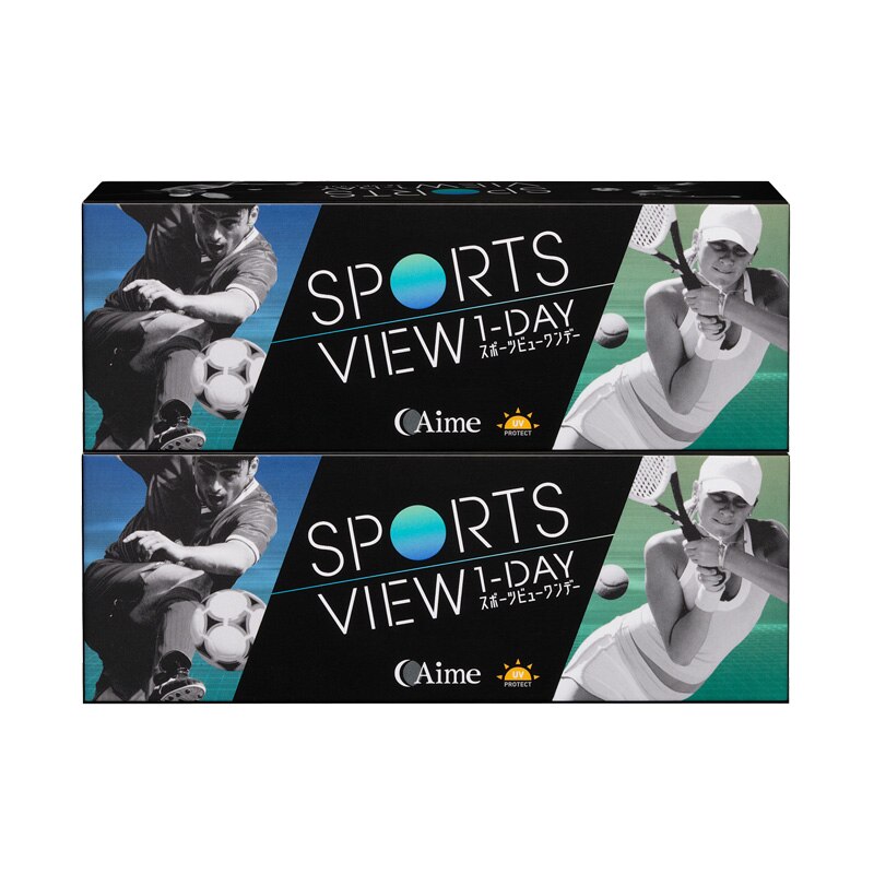スポーツビューワンデー(30枚入)2箱/定形外郵便/1日使い捨て コンタクト