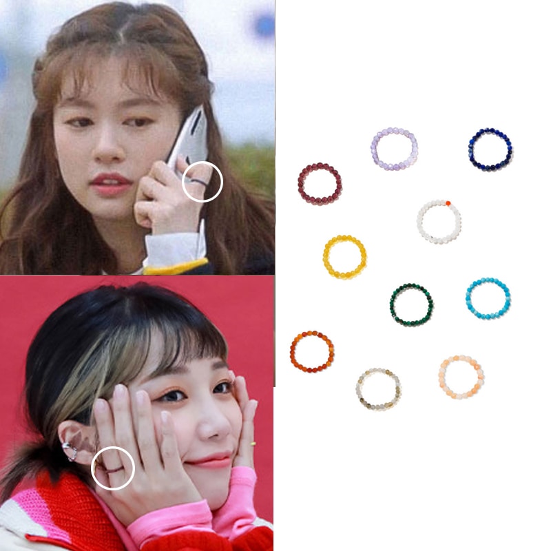 [イヒョリチェガンヒリュジンナムボラチョンウンジボナ着用] [天然原石] ヘイココリング デイリーアクセサリー