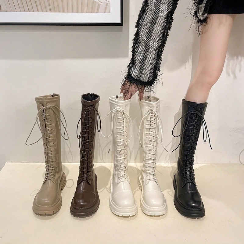 ブーツ ロングブーツが復活！厚底サンダルブーツマーディンブーツ騎士ブーツスタイルアップ！ヒールパンプス話題！トングサンダル今年も人気！スポーツサンダル2023 韓国ファッション秋