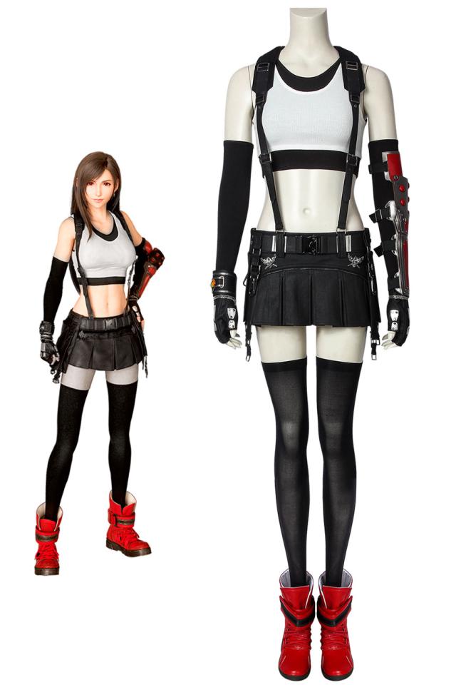 新タイプ追加 激安販売 ファイナルファンタジーVII ティファ・ロックハート Final Fanta 7 Tifa Lockhart キャラクター仮装 [4544]