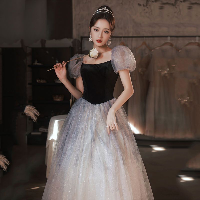 小さな光のイブニング ドレス スカート女性 2024 宴会エレガントな気質学生は通常長いスタイルを着用できます 4,791円