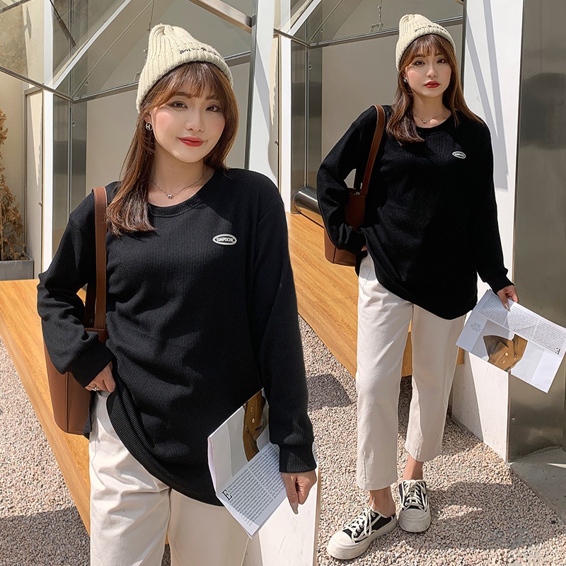 5L 4L 秋冬 韓国 大きいサイズ 長袖ニットトップス レディースシャツブラウス タイト ストレッチ 30代 40代 50代 60代大きいサイズのフレンチ上着秋冬ニットジャケットのカーディガン女子2