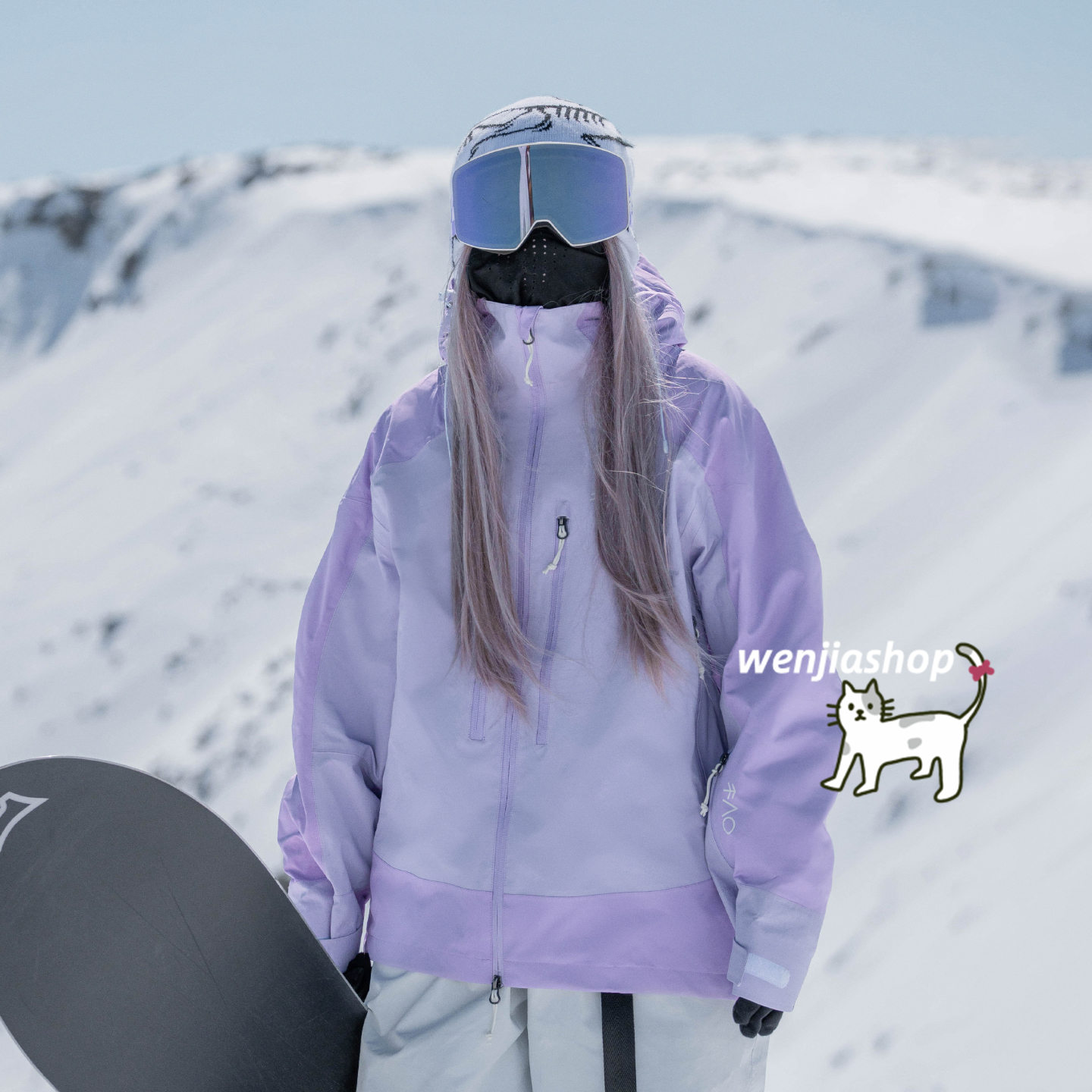 スノーボードウェア 2025 2026 メンズ レディース 耐水圧20000mm ジャケット アウター 3L 厚手 裏起毛 紫 防風防水防寒 韓国風 スノボウェア スノーウェア スキーウェア