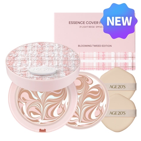 エッセンス カバー ファクト フローラ ブルーミング ツイード エディション 本品 + 詰め替えセット 21号 ライト ベージュ 1セット
