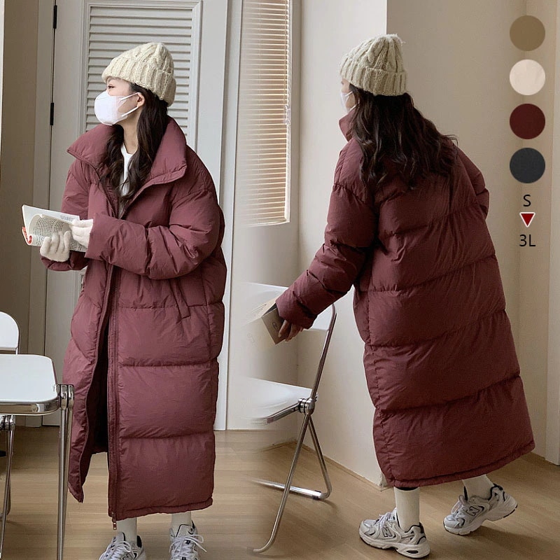 ダウンコート レディース ロング 中綿 コート ロング丈 大きいサイズ 体型カバー 軽量 防寒 シンプル きれいめ 暖か アウター 中綿コート ロ 秋冬