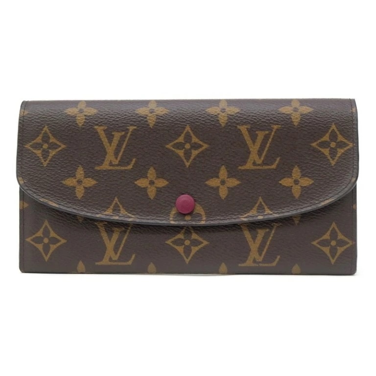 ルイ・ヴィトン LOUISVUITTON 長財布 ポルトフォイユエミリー M60697 モノグラム フューシャ 【中古】(68353)
