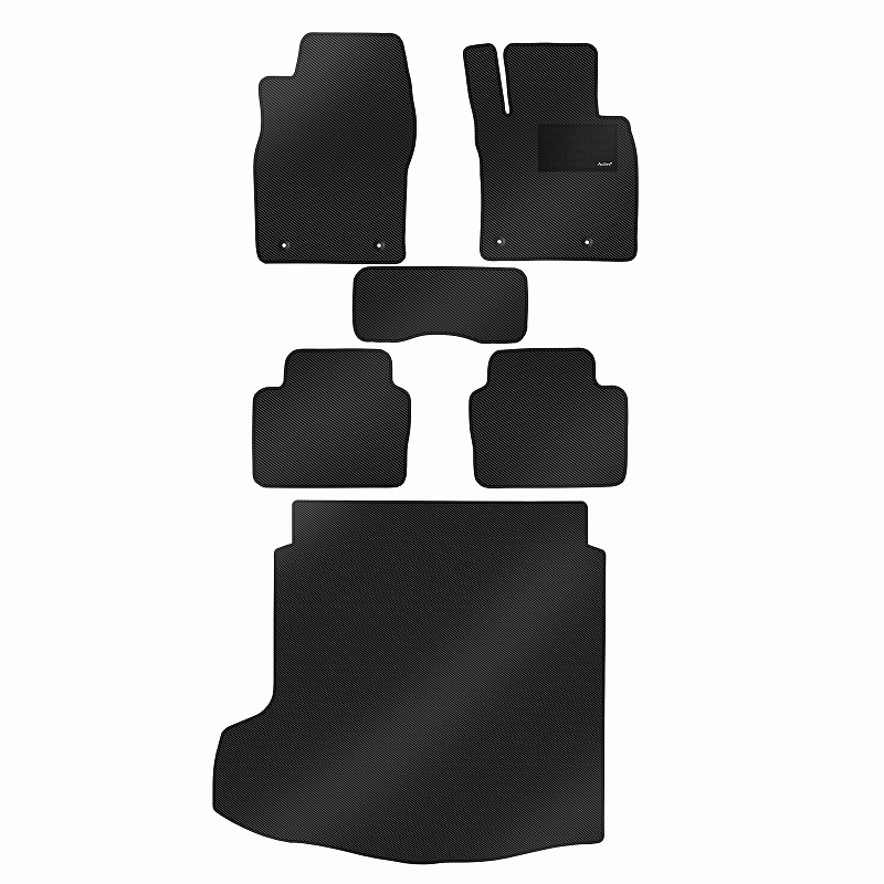 [防水マット]新型 MAZDA3 マツダ3 BP系 フロアマット + トランクマット(ラゲッジマット) [カーボン柄]