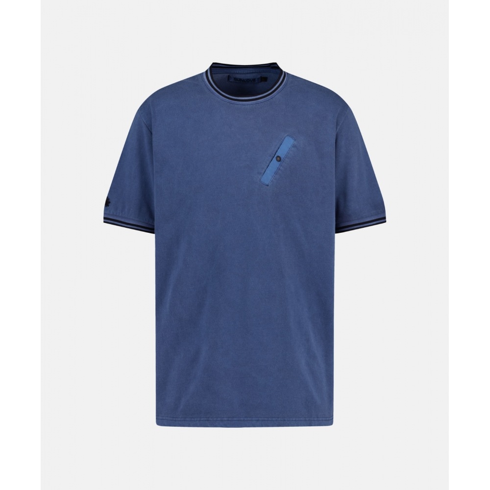 SUNLOVE オーバーダイドプレイヤーティーネイビー