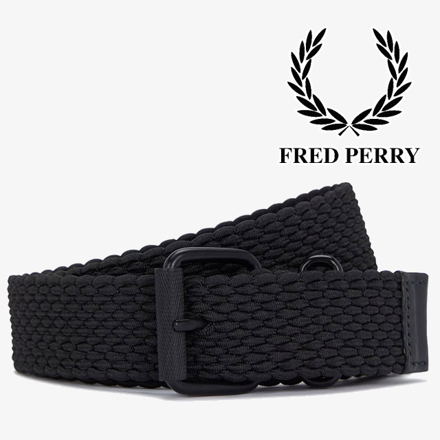 フレッドペリー ウーブンベルト メンズ カジュアル 布ベルト アパレル ウーブン編み ガチャベルト 編み込み ローレルリース BT8408 102 ブラック 黒 小物 8,360円