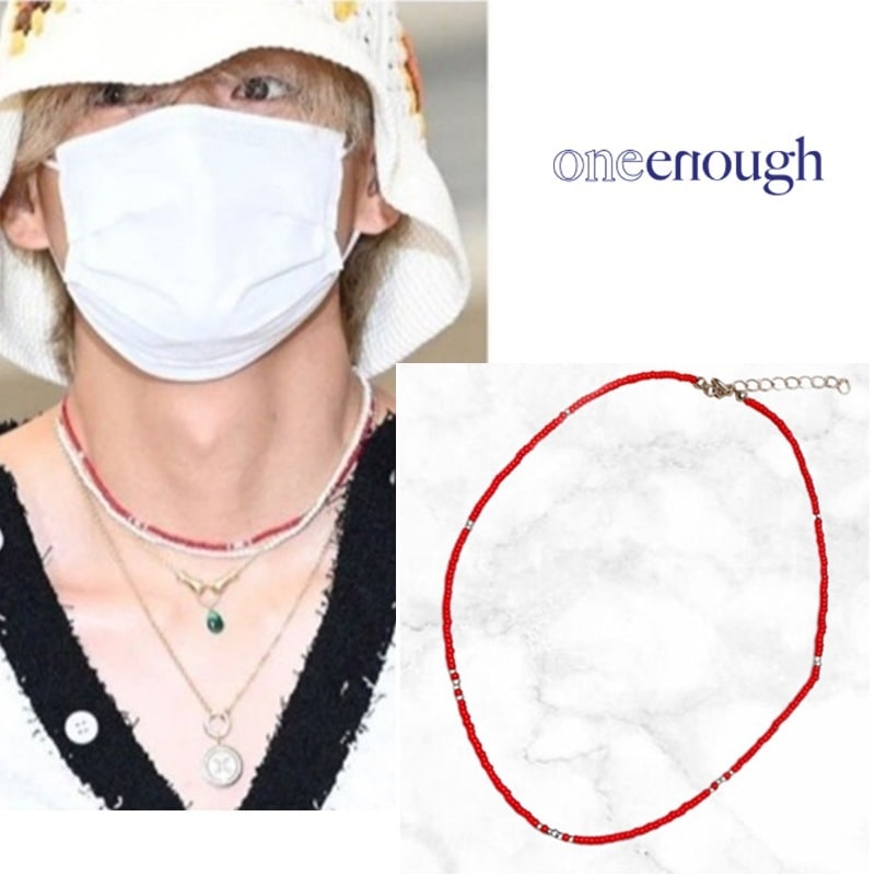 bts V着用 Red Lucky With You Necklace