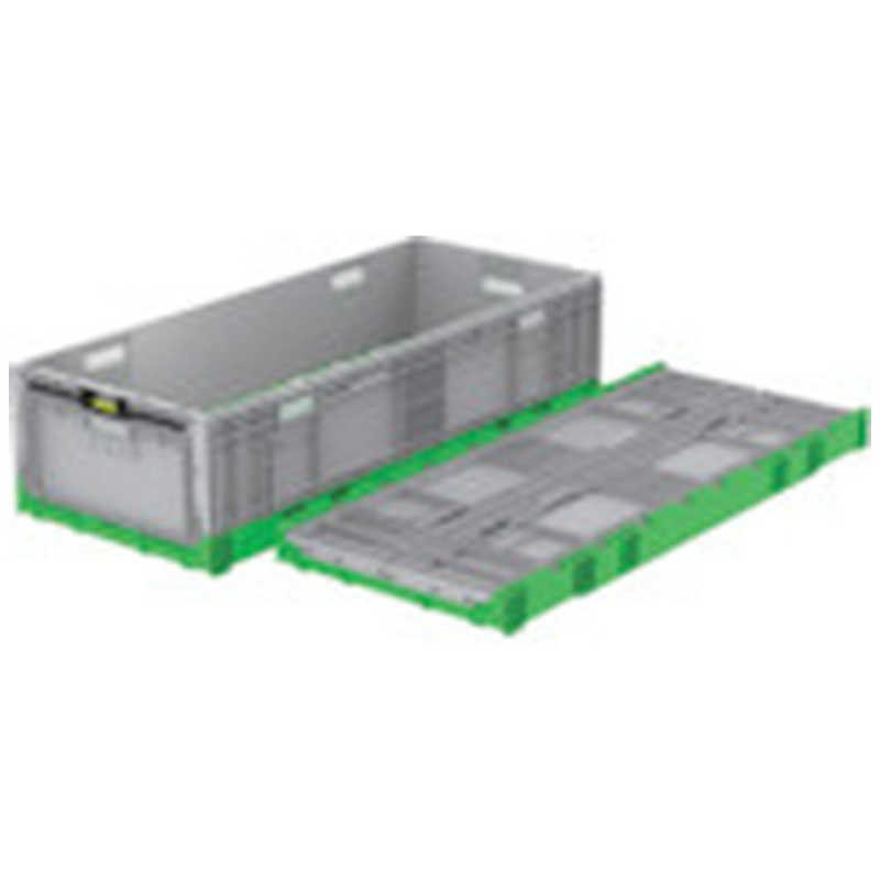 三甲　サンコー折りたたみコンテナーオリコン560950EP123Bグリーン/ライトグレー　56095000GRGL