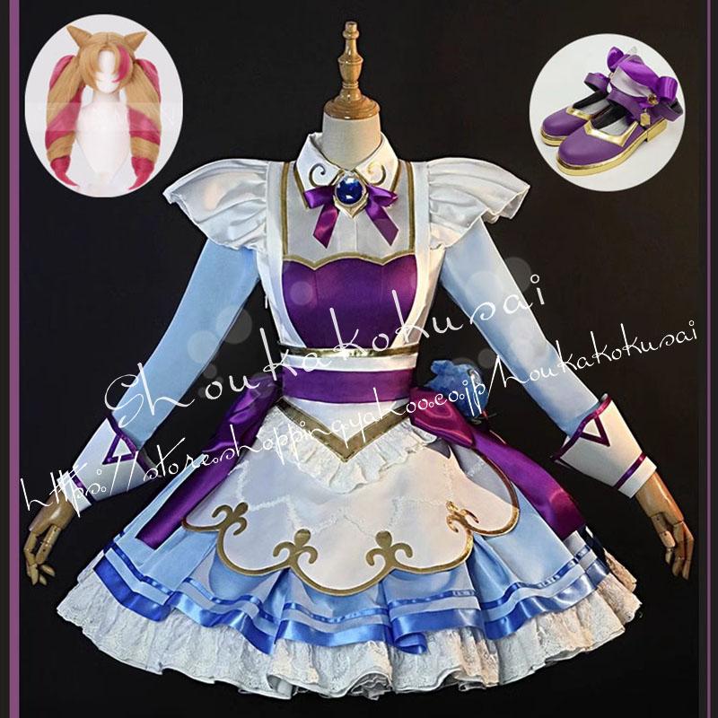 【人気爆売れ】リーグ・オブ・レジェンド グウェン メイド服 カフェキューティーズ コスプレ衣装 イベント コスチューム 変装活動 仮装 学園祭 撮影