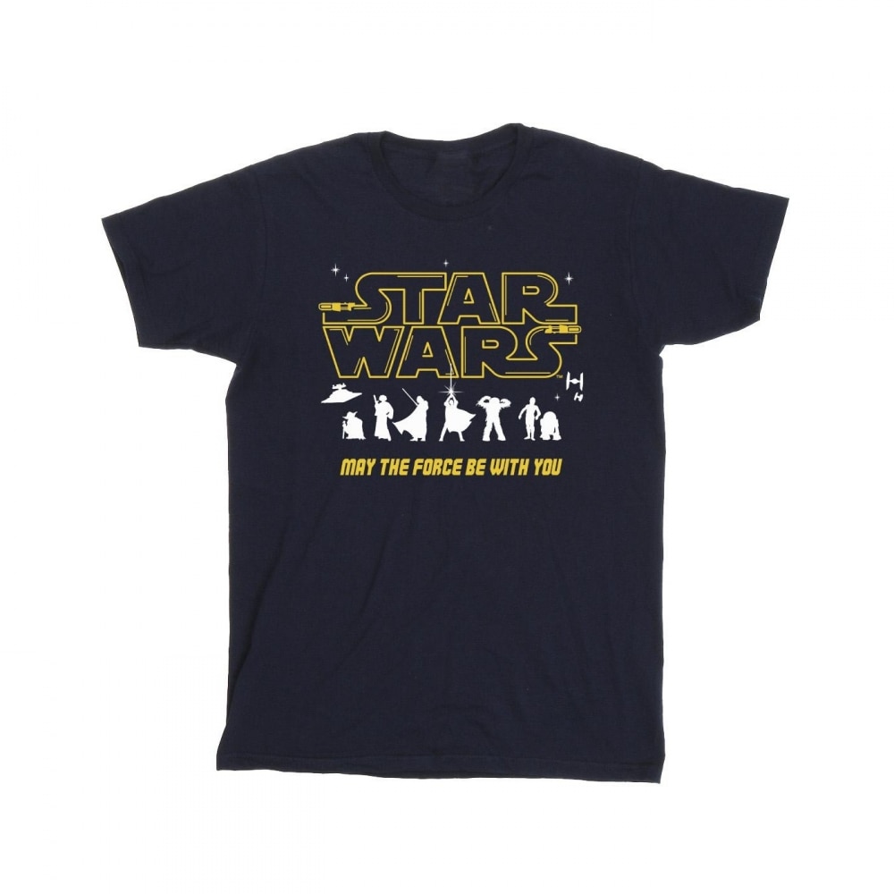 (英国より直送) スター・ウォーズメンズシルエットフォース T シャツ