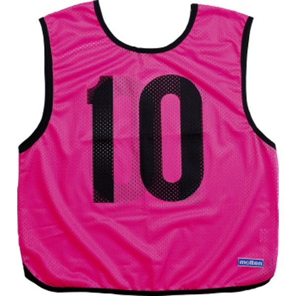 モルテン Molten ゲームベスト 蛍光ピンク 10枚組み 11～20 マルチスポーツ ウェア GB0213PK ビブス