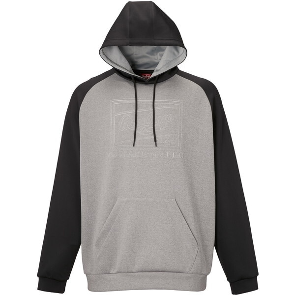 ローリングス 野球 パーカー ニットジャージフーディー AOS14F05-CGRY-XO コンクリートグレー