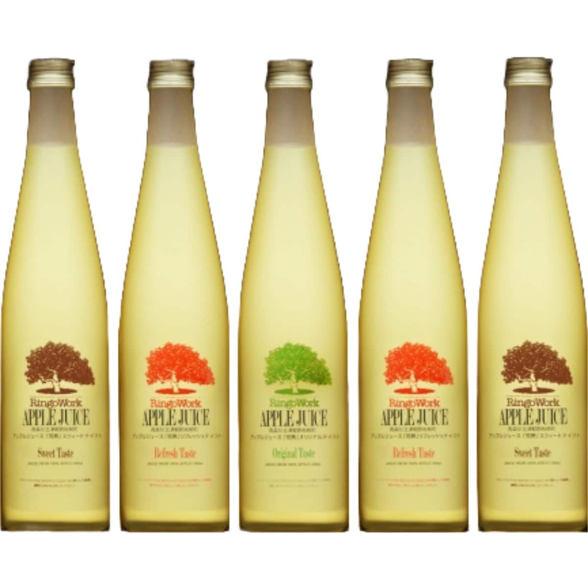 りんごワーク研究所 「完熟」アップルジュース セット 500ml 5本セット