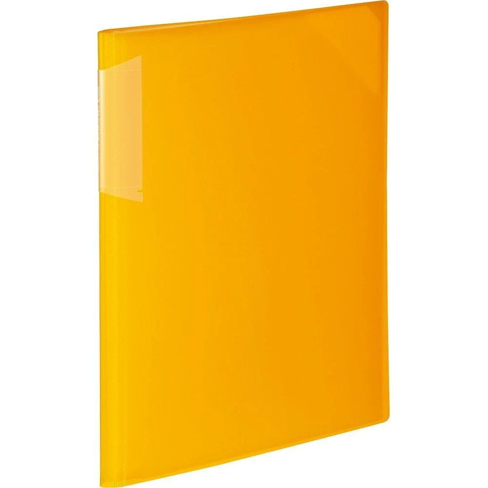 （まとめ買い）クリヤーホルダーブック ノビータ 固定式 A4 12ポケット 黄 フ-N5710Y-12 [x5]
