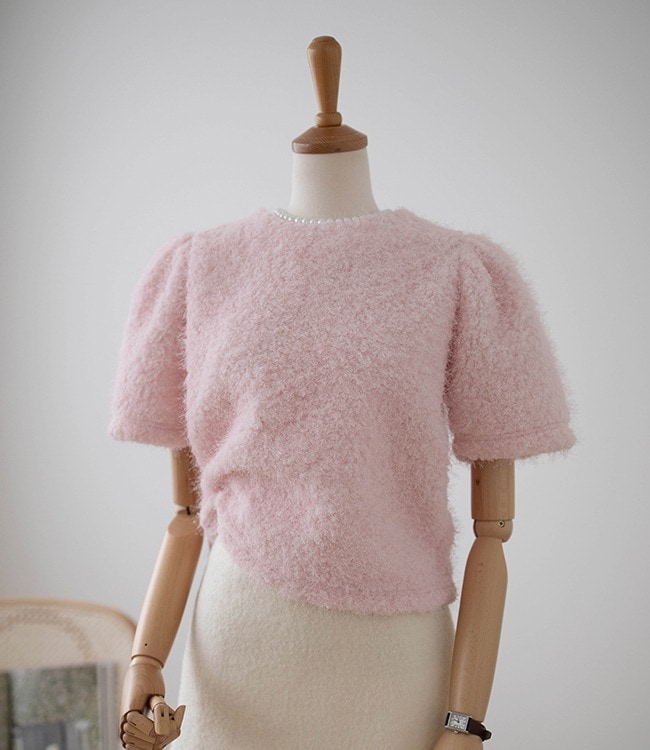 스리즈 부클 니트