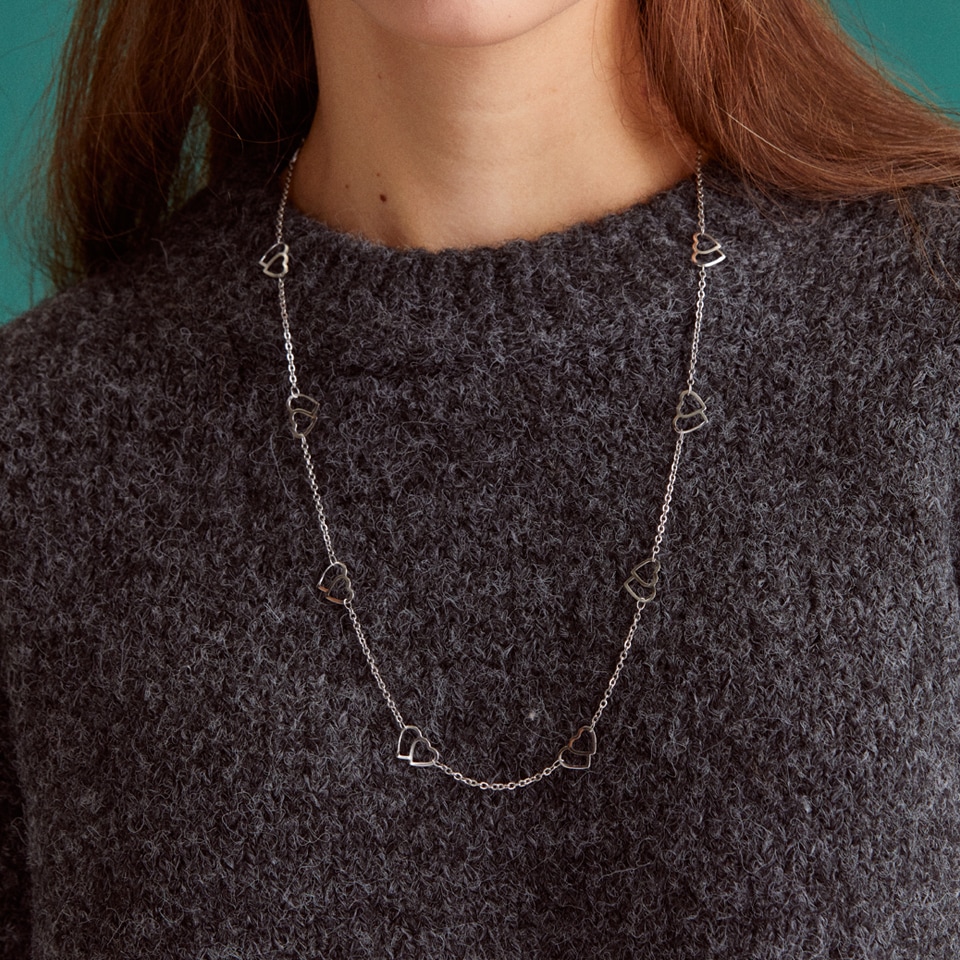 Girl fall in love surgical necklace