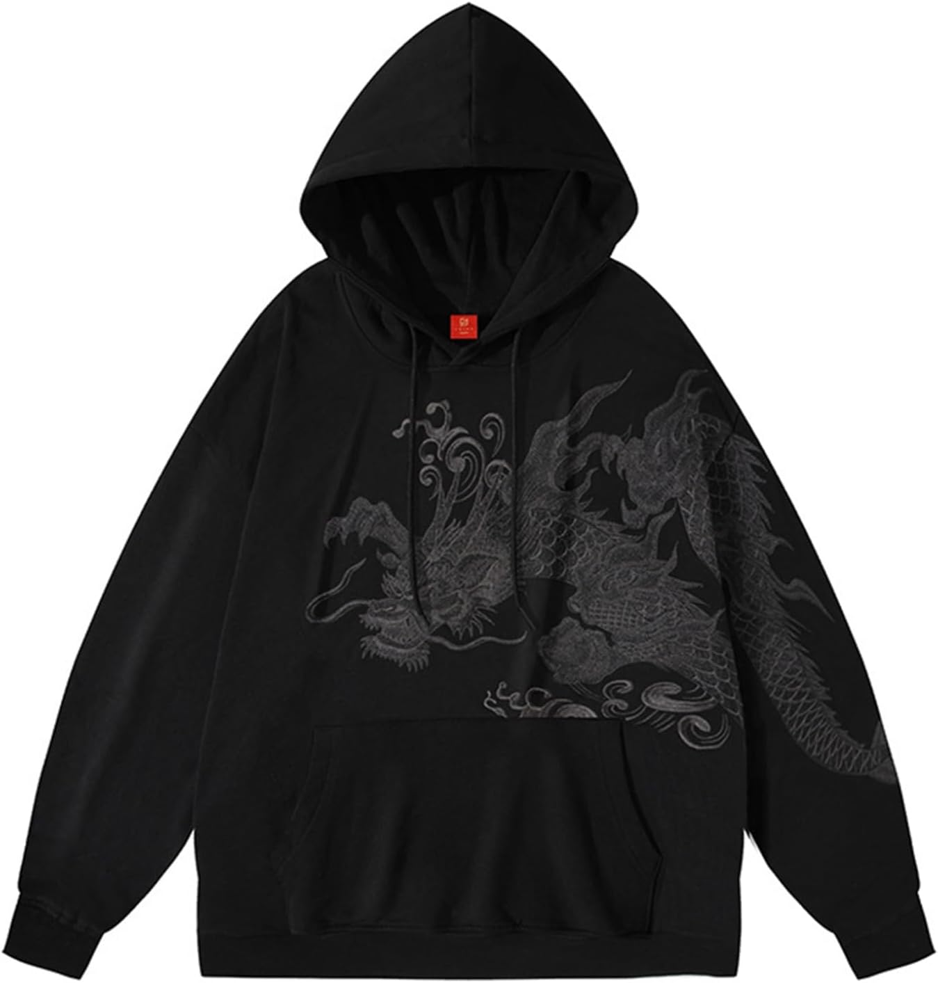 パーカー メンズ 秋冬服 長袖 プルオーバー フードパーカー 龍 刺繍 フード付き 保温 大きいサイズ 軽い 柔らかい 快適 プルパーカー おしゃれ スウェット カジュアル 部屋着 普段着 贈り物 ア