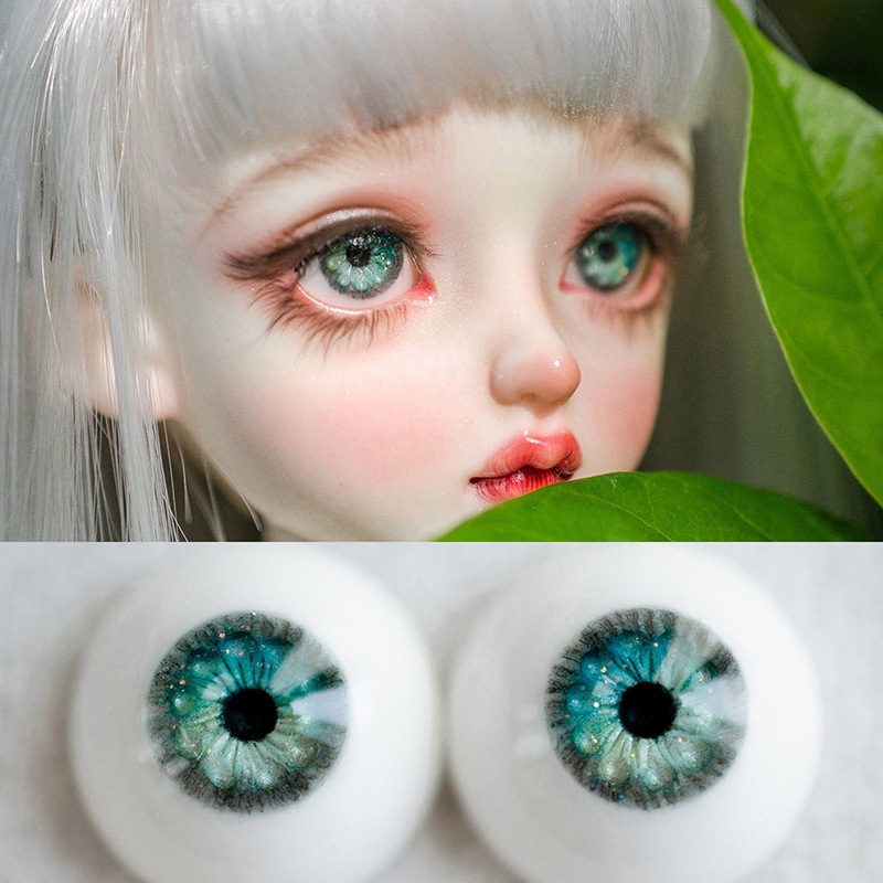 BJD ドール用レジンアイ 翡玉 10/12/14/16/18mm SD/MSD/幼SDサイズ人形用