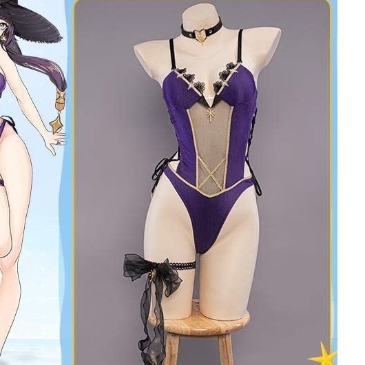 原神 モナ 同人水着 コスプレ衣装（かつらなし）