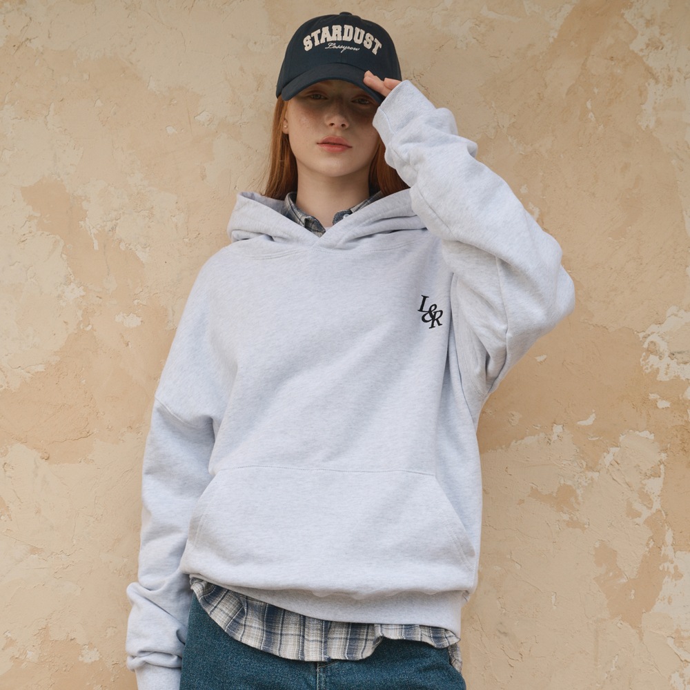 L&R signature hood White Melange