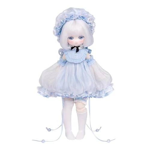 TinyFox 1/6 スケール 球体関節人形 女 オリリア 銀髪少女 海の月 クラゲ BJDドール 可動 フィギュア 身長22.5CM 仮装 プリンセス風 可愛い PVC＆ABS製