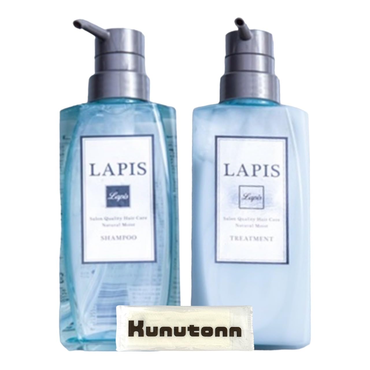 Lapis ラピス アクアリリー ムスク&ホワイトリリーの香り エルピーエス シャンプー 本体 500ml 1個 + トリートメント 本体 500ml 1個セット + Kunutonnオリジナルロゴ入