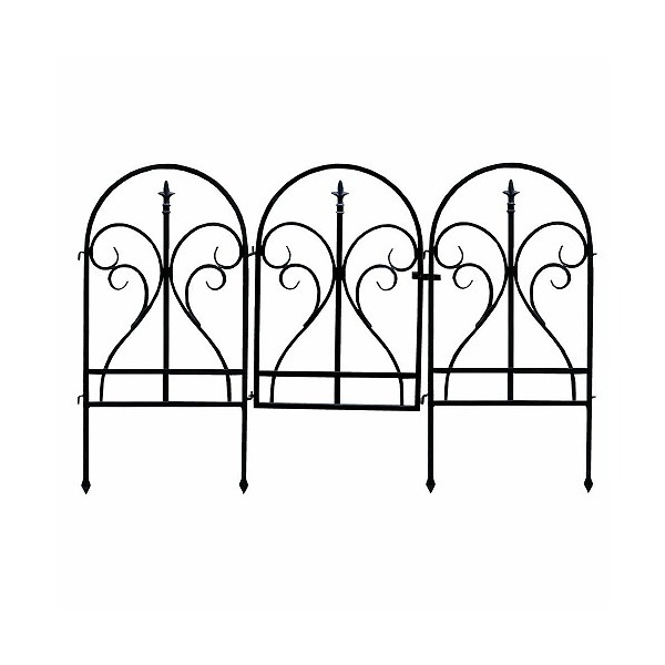 住まいスタイル ガーデンフェンス フィニアル イージーゲートセット ブラック IPN-7031G メーカー直送