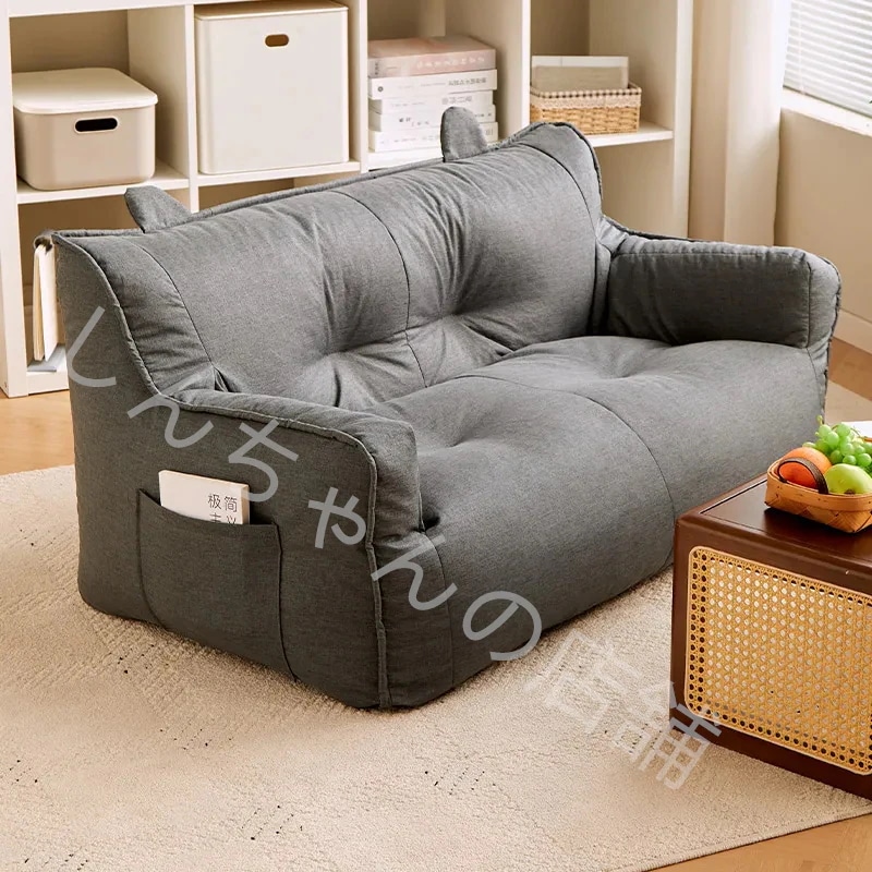 【2024新作】 怠け者ソファー一人用豆袋寝ることができます家庭用寮のベランダ椅子ネット赤寝そべる豆包寝室ソファー 韓国大人気 ビーズソファー 1人掛けソファー マイクロビーズ