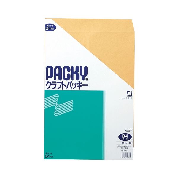 ピース クラフトパッキー 角1 85g/m2 897 1セット(140枚：7枚×20パック) 8,158円