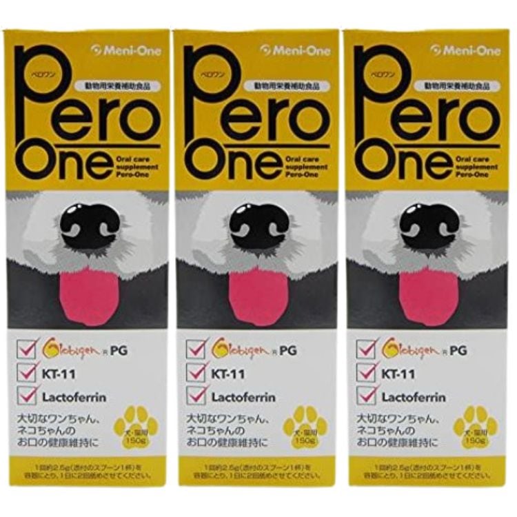 3個セット メニワン ペロワン 犬猫用 150g サプリメント ペースト 口腔ケア