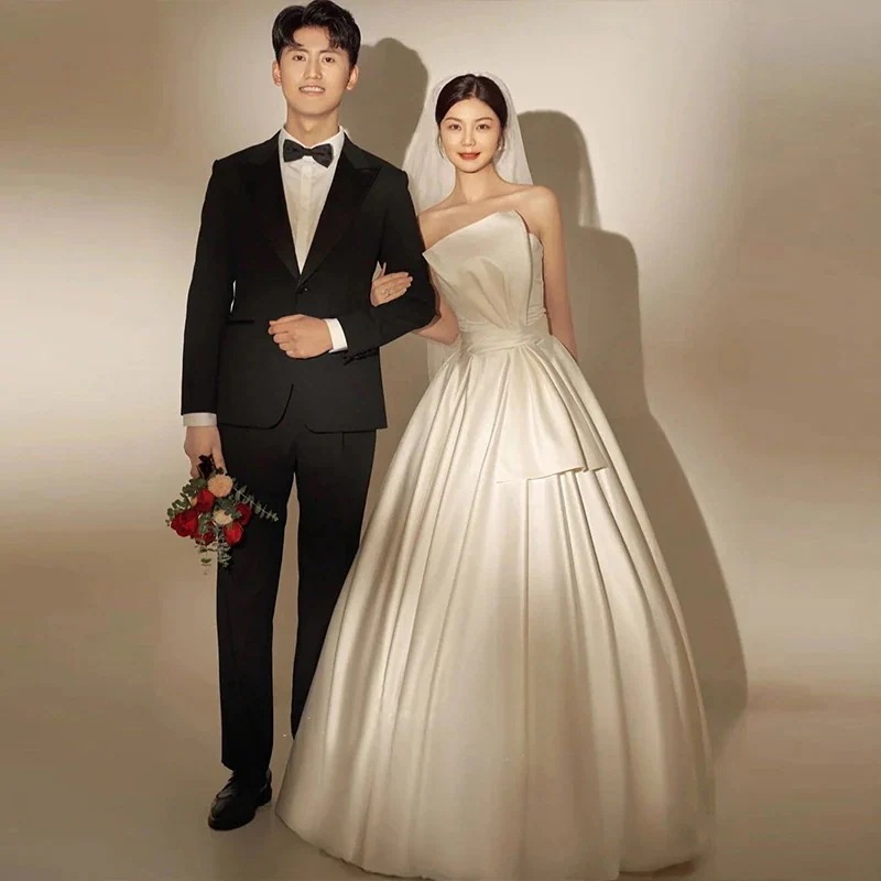 【本日限定】ウェディングドレス白 パーティードレス 前撮り 結婚式二次会 ワンピース Aライン マーメイド 花嫁ロングドレスお呼ばれ 韓国ドレス ロングドレスお呼ばれ 20代30代40代