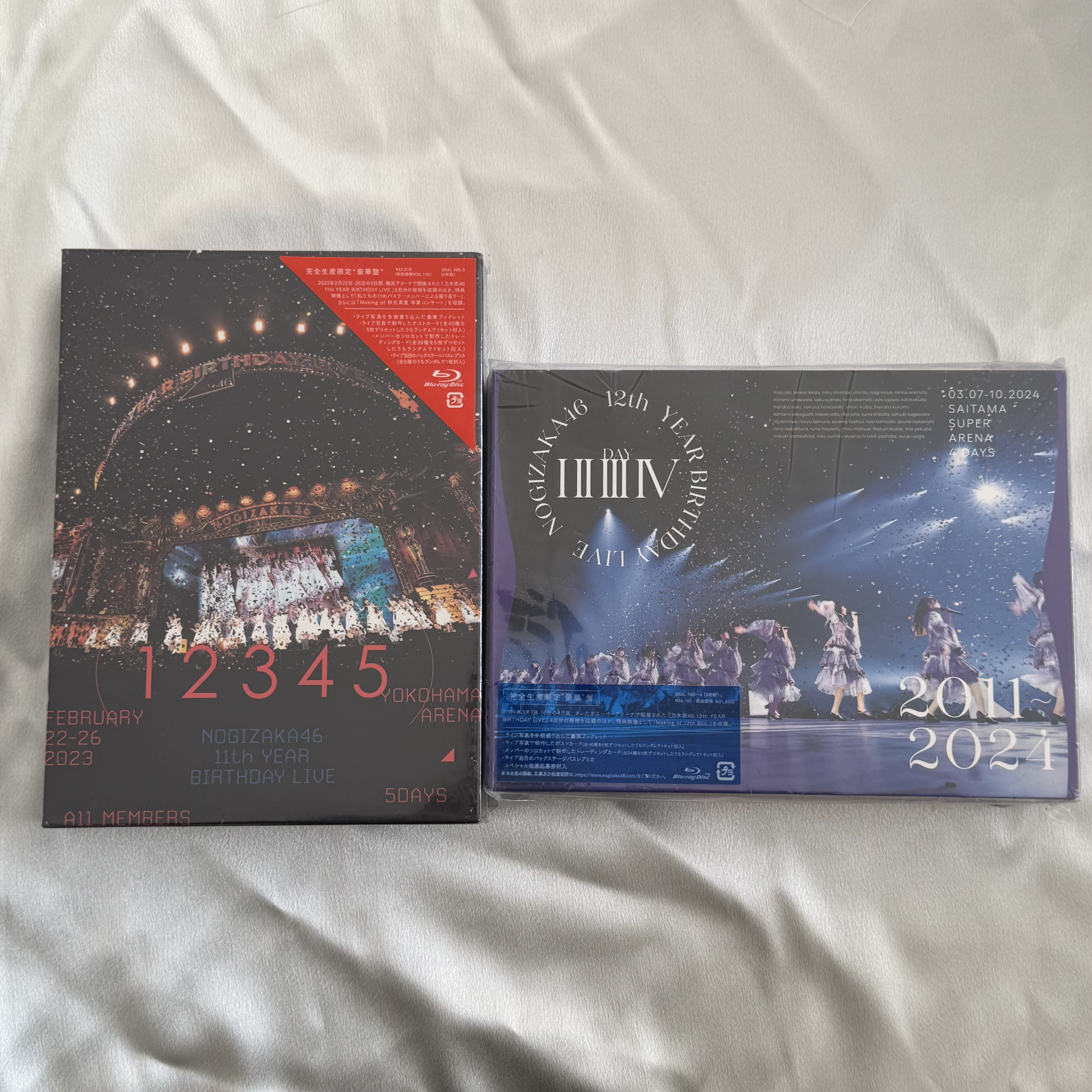 乃木坂46 『11th YEAR BIRTHDAY LIVE 5DAYS』 『12th YEAR BIRTHDAY LIVE』 完全生産限定盤 2枚 Blu-ray