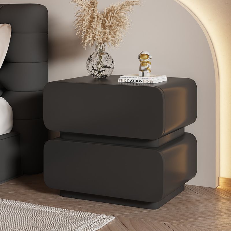 ベッドサイドテーブル 2段 引き出し 付き キャビネット おしゃれ かわいい インテリア 収納 大容量 木製 サイドテーブル ホワイト ブラック