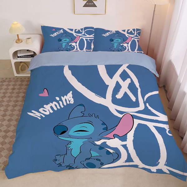 ベッドの上に四セット