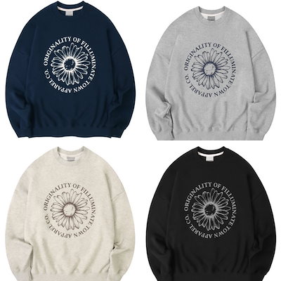 Qoo10] F.ILLUMINATE Overfit Bloom Sweat