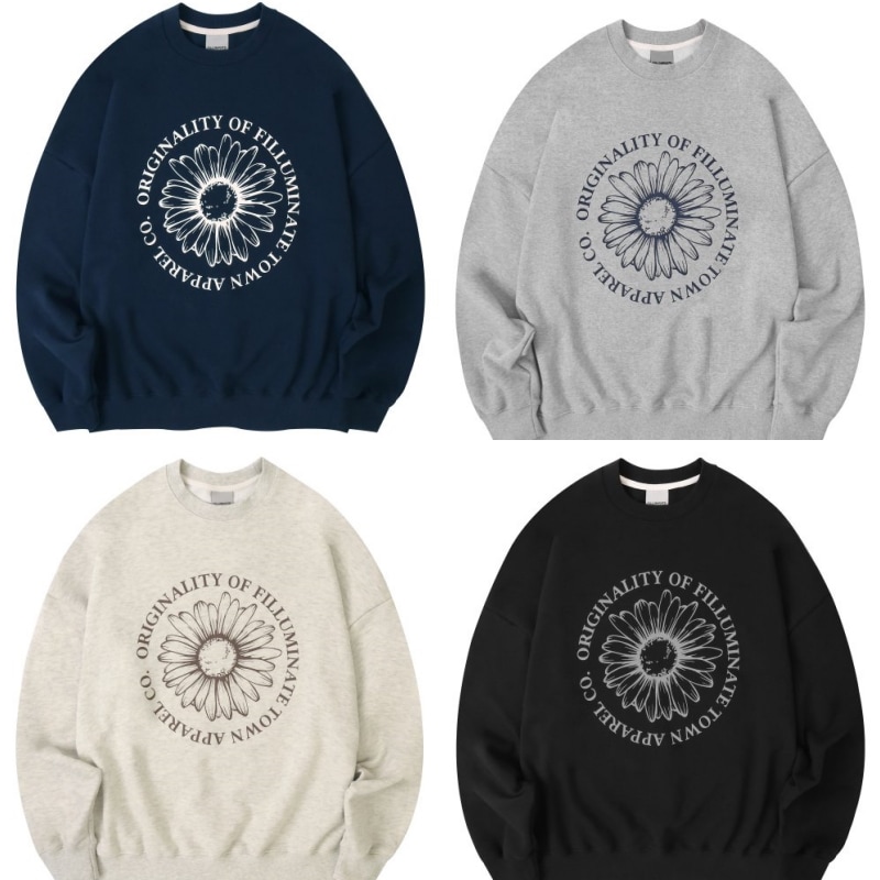 Overfit Bloom Sweat Shirt 韓国正規品