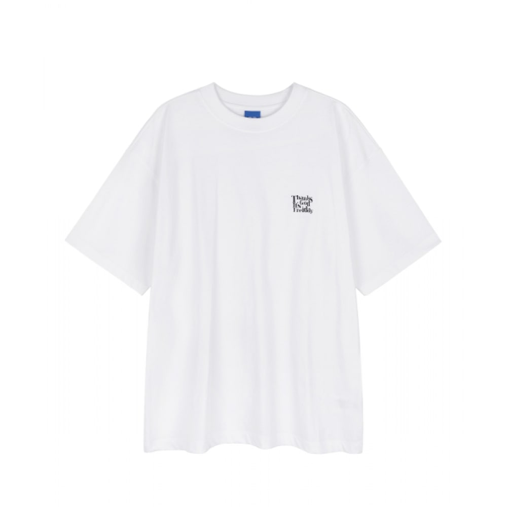 FREI エッセンシャルロゴショートスリーブ T シャツ (ホワイト)