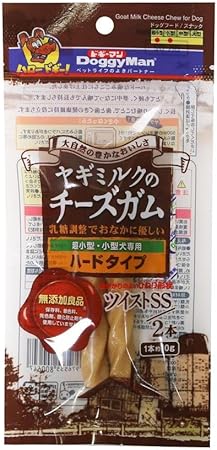【24個セット】ドギーマンヤギミルクのチーズガムハードタイプツイストSS2本