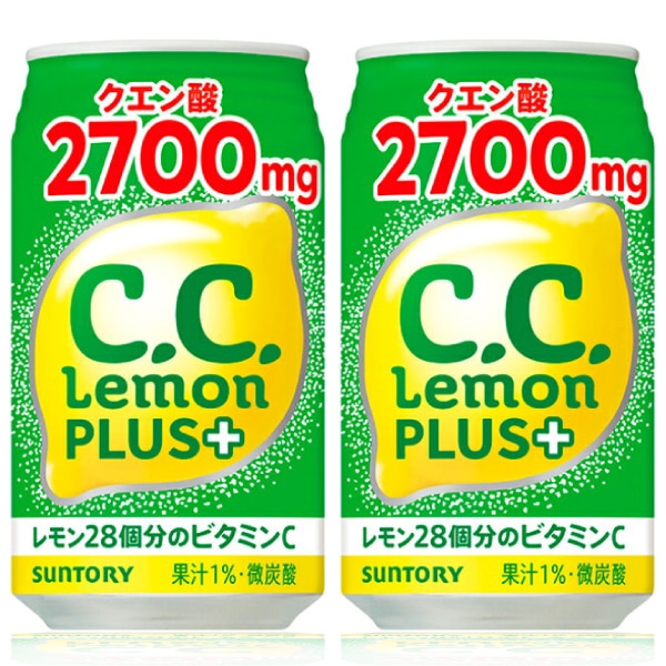 【セール】「48本」Ｃ.Ｃ.レモン　レモンプラス　缶　350ml　24本　2箱　サントリー 5,463円