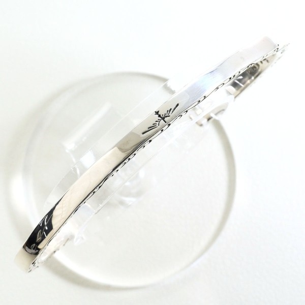 シルバー バングル 総重量約23.0g 約17cm ジュエリー 中古