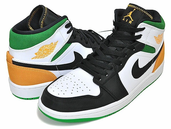 エアジョーダン 1 ミッド SE ホワイト レーサーオレンジ ブラック スペシャルエディション 852542-101